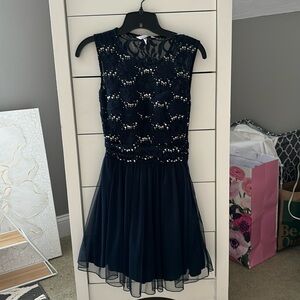 Navy blue size 1 homecoming/semiformal dress